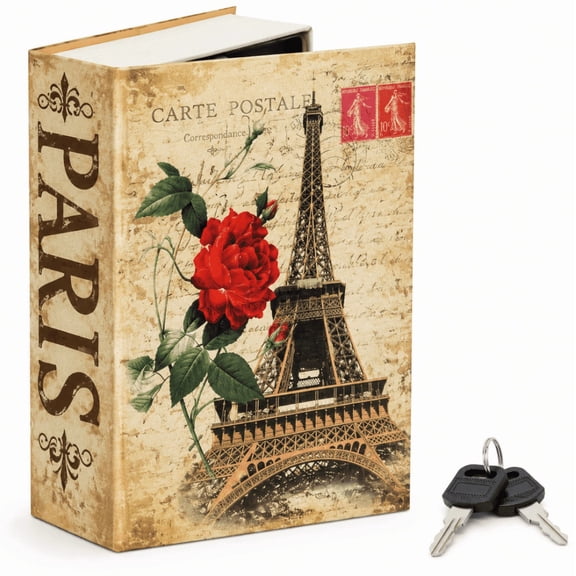 Hidden Book Safe Box Lockable Fake Book to Hide Cash, Phone & Small Valuables for Home, Dorm & Travel