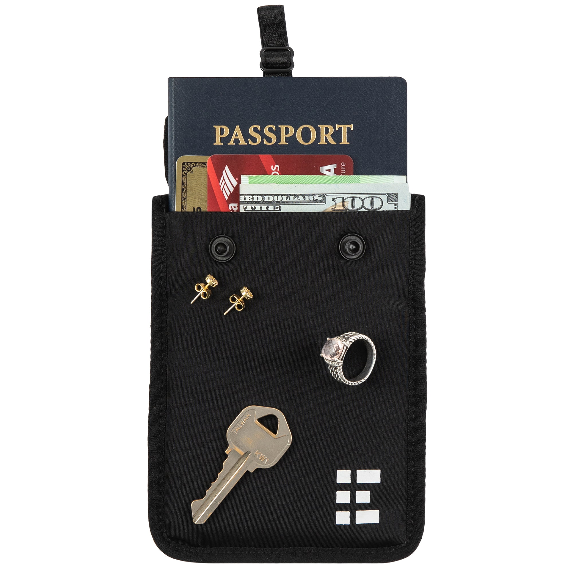 Hidden Bra Wallet - Travel Pouch & Secret Pocket for Passport