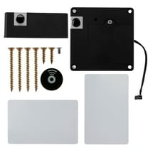 Hidden Cabinet Lock Intelligent Electronic Drawer Lock No Drill Invisible Cabinet Lock with 2 Cards Keyless Cabinet Drawer Lock Set