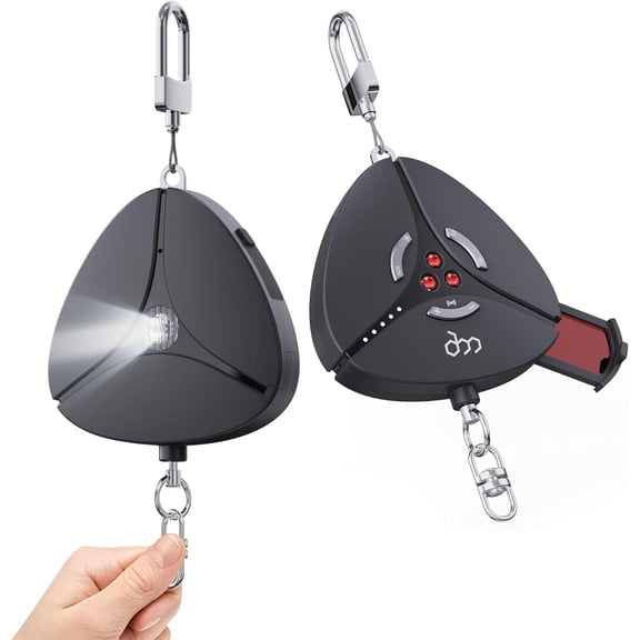 Hidden Camera and Bug Detectors & GPS Tracker Finder. Travel Essentials & Hotel Personal Privacy Security Keychain, Gifts for Teen Girls and Women, Self Defense Alarm with Flashlight.