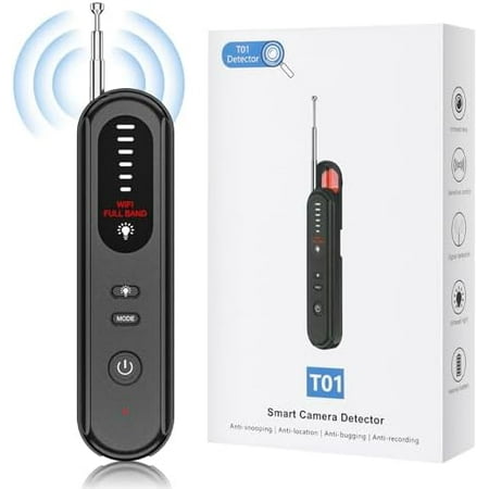 Hidden Camera Detector - 2025 Camera Detector, Hidden Device GPS Detector, Bug Detector, Camera Detector for Hotels, Travel, Office, 5 Levels Sensitivity (Black)$$Tools