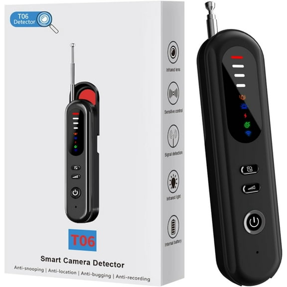 Hidden Camera Detector, Anti-Spy Finder, RF Signal & WiFi Scanner, GPS Tracker Bug 6 Modes Portable Privacy Protector for Travel, Hotel, Car, Bathroom Spy Device Detection Pen