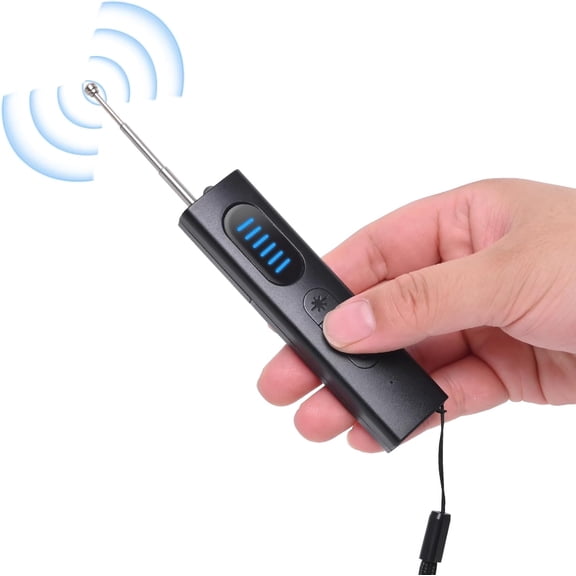 Hidden Camera Detector, Anti Spy Finder Wireless Rechargeable with 5 Levels Sensitivity, GPS Tracker Bug Rf Signal Scanner for Home, Office, Hotel