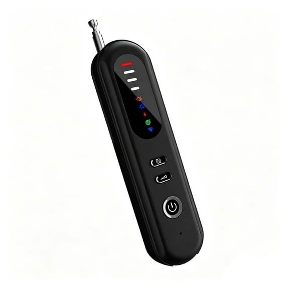Hidden Camera Detector Infrared Lens Finder Security Surveillance Device with Red Light Scan for Hotels Bathrooms Travel Portable Pocket Sized 4.4 Inch RF Signal Detection