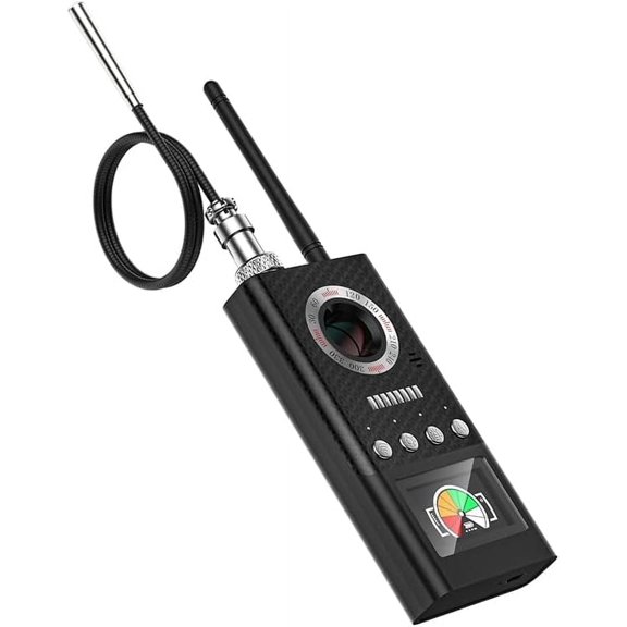 Hidden Camera Detector, K66 Pro Bug Detector with LED Display, GPS Detector Bug Sweeper Listening Device Detector, Infrared Hidden Camera Finder for Hotels, Travels, Cars, Offices