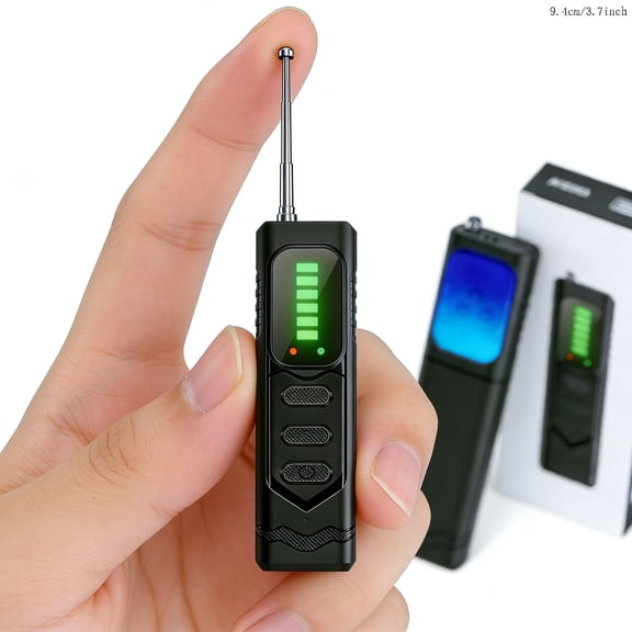 Hidden Camera Detector, Mini RF Signal & Lens Scanner, Adjustable Sensitivity Anti Spy Detector for Hotel Airbnb Travel Bathroom Privacy Protection