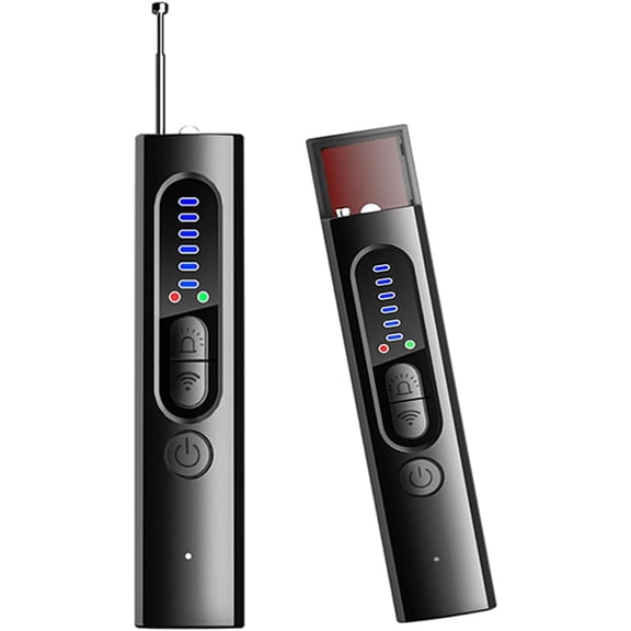 Hidden Camera Detector RF Bug & Wireless Signal Scanner | Spy Finder for Office, Bathroom, Travel 5 Sensitivity Levels 25 Hour Battery ()