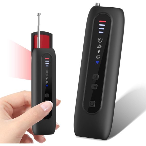 Hidden Camera Detectors 6-in-1 Bug Detector .GPS Tracker.,Listening Device Detector in Trave Bug Detector for WiFi 4G 5G Signals with Infrared Lens Finder Car,Office,Hotel,3 Sensitivity Levels