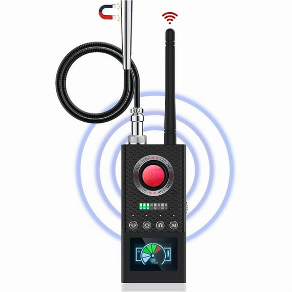 Hidden Camera Detectors with AI Auto Scan, Magnetic GPS Tracker, Bug Detector, RF Signal Scanner, Infrared Camera Finder, Listening Device Detector in Home, Bathroom, Office, Hotel, Travel Essentials