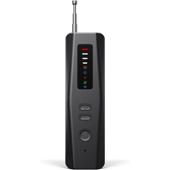 Hidden Camera Detectors, Advanced Anti-Spy Technology RF Signal GPS Tracker Finder, Wireless Bug Sweeper with Magnetic Detection for Home Office Travel Security, Real-Time Alarm