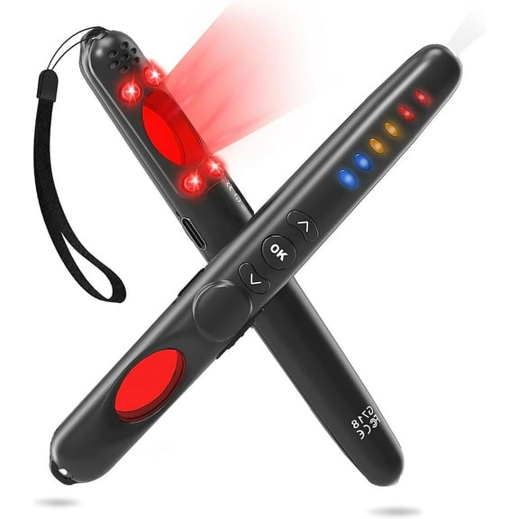 Hidden Camera Detectors,Anti Spy Detector, Hidden Devices Scanner,Privacy Protector,Magnetic/RF Signal/Bug/Listening Device/GPS Tracker,Infrared Cam Finder for Phone Hotel,Room,Office,Travel