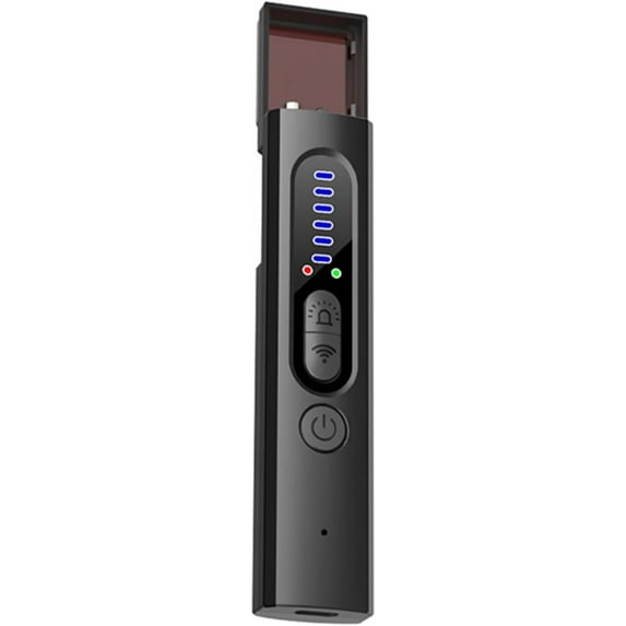 Hidden Camera Detectors, Listening Device Detector, RF Signal Detector, GPS Tracker Detector, Anti-Spy Detector, Bug Detector Electronic Sweeper, 30H Working Time, 5 Levels Sensitivity Black