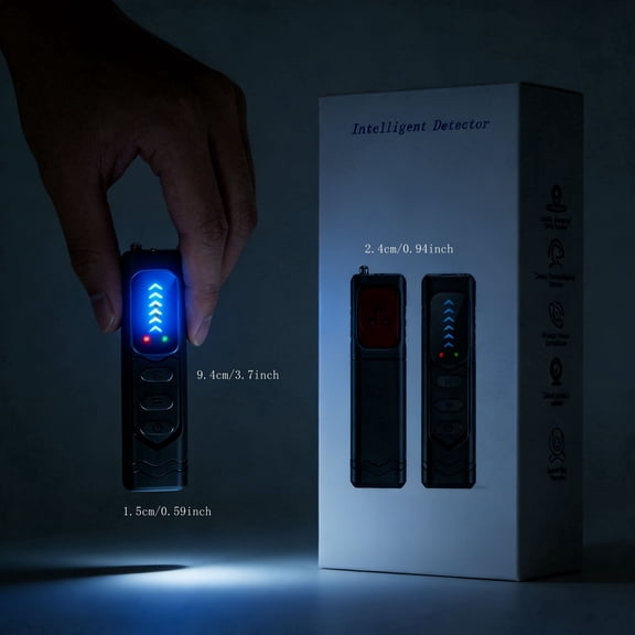 Hidden Camera Detectors – Small Anti Spy with GPS Tracker RF Detector for Wireless Cameras and Cars Tracking Device - Mini Travel Pen for Finding Spying Voice Recorder Bug Devices K33