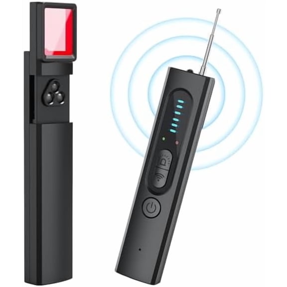 Hidden Camera Detectors, Spy Camera Detectors, Signal Scanner, Hidden Device Finder for Hotels Car Office Home Travel, 5 Levels Sensitivity 4 Modes, 25H Working Time