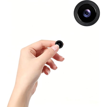 Hidden Camera for Home Use, Mini Security WiFi Camera, HD 1080P Outdoor/Indoor Night Vision Cam for Baby, Pets, Compatible with Smartphone, Tablets G/Y3 (Gunmetal Black, Micro 1 PCS)