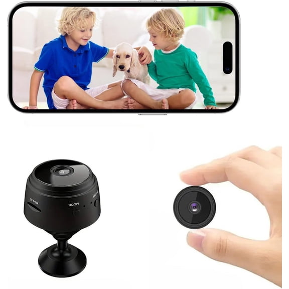 Hidden Camera Mini Spy Camera WiFi, 1080P Camera, Real-Time View,Clear Night Vision wiht AI Motion Detection Home Security Surveillance with Video Small Portable Nanny Cam with Phone App