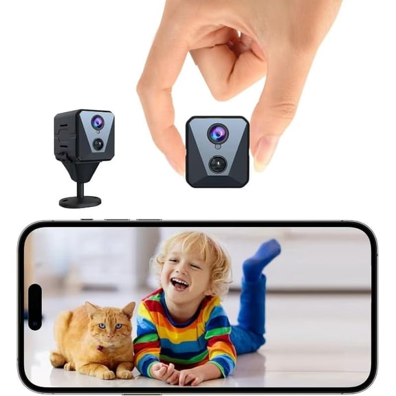 Hidden Camera | Spy camera, Improved 2K WiFi Mini Camera, Real-Time View,100 Days Battery Life, Cloud & SD Storage, Clear Night Vision, AI Motion Detection, Security Wireless Nanny Cam