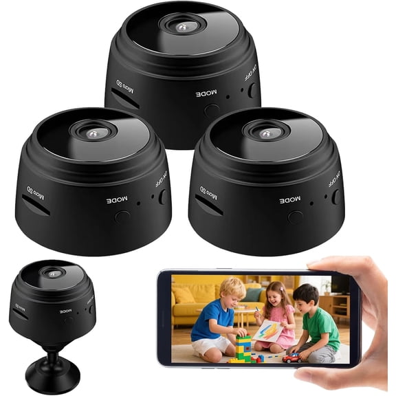 Hidden Camera Wireless, Mini WiFi 1080P HD for Home Security, APP Control Surveillance Indoor Outdoor Baby Pet, Secret Nanny Cam with Night Vision(Video Only)