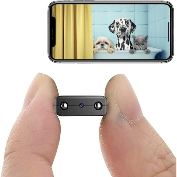 Hidden Cameras with Audio and Video, Mini Camera Spy Audio Video, Spy Mini Camera Wireless with Audio, Mini Camera with App Control, with Night Vision for Indoor, Pets, Baby