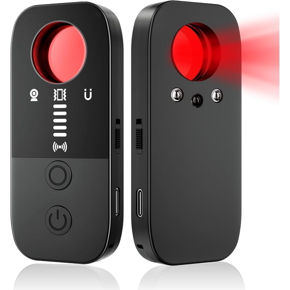 Hidden Cameras Detectors, RF Signal Detector Privacy Pen, Camera Finder Bug Scanner with 4 Sensitivity Levels, GPS Tracker for Travel Hotel Office