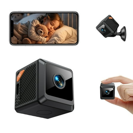 Hidden Cameras - WiFi Wireless -Nanny Cam -1080P HD Security Camera-Best Mini -Car Cameras for Surveillance-Surveillance,1 * Camera 1 * Charging cable 1 * Bracket 1 * English manual,Black