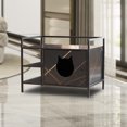Hidden Cat Litter Box Furniture with Storage MultiFunctional