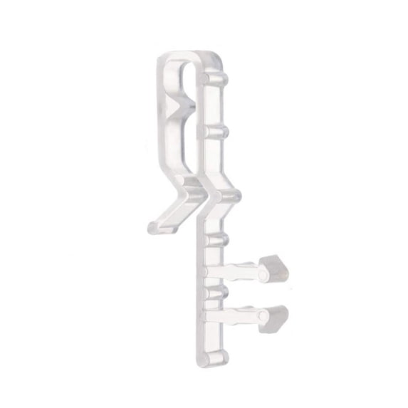 Hidden Channel Valance Clips,1Pcs Clear Hidden Valance Clips for Faux and Real Wood Window,Plastic Hidden Retainer Holder for Window Blind Valance,Faux and Wood Blinds Cover Hold Clip(Clear)