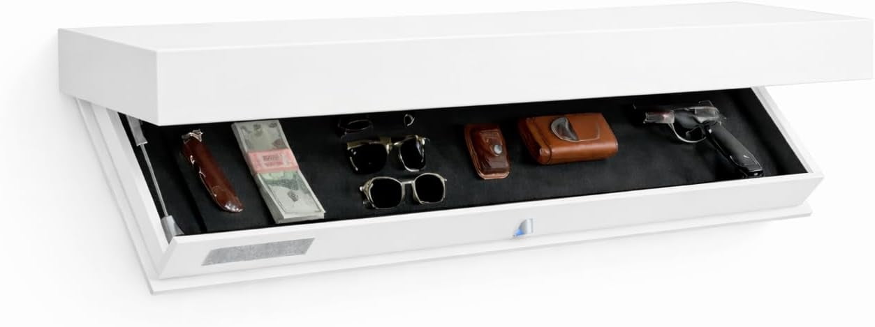 Hidden Key Compartment Hidden Compartment Shelf Keycard Secure Storage White - Walmart.com