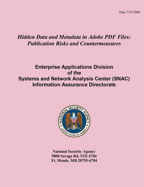 Hidden Data and Metadata in Adobe PDF Files: Publication Risks and ...
