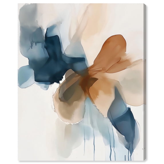 Hidden Depths Unveiled II Canvas Blue Abstracts by Art Remedy, Gallery Wrapped, 36 x 45