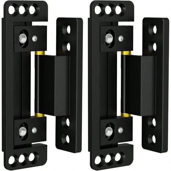 Hidden Door Hinges 2pack UltraThin Hidden Hinges For Secret Door Invisible Hinges Adjustable Silent And Smooth Hidden Door Hinge