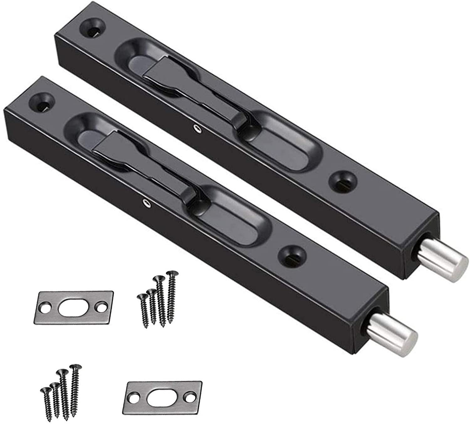 Hidden Door Latch, Bolt Latch 304 Stainless Steel Door Latch, 6 inch