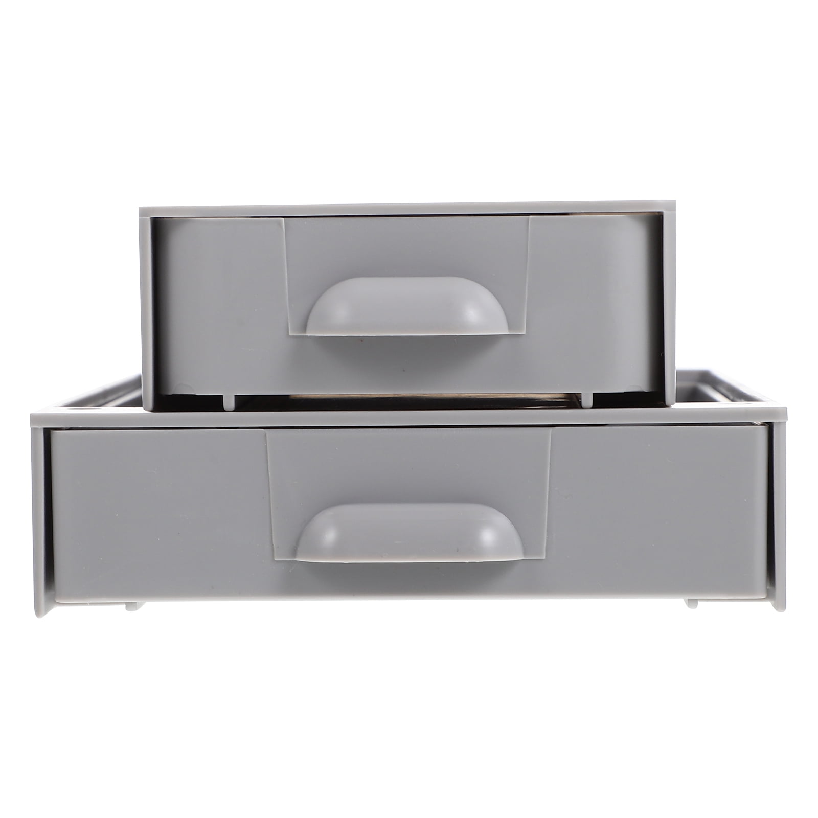 Hidden Drawer under Table Plastic Tables Storage Drawers Office 2 Pcs Invisible Pencil Case Abs