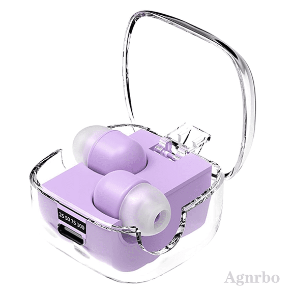 Hidden Earbuds Bluetooth Earbuds Sleeping,Mini Invisible Small,Tiny Earbuds for Small Ears Low Profile Tiny Hidden Discreet Smallest Earbuds,lavender