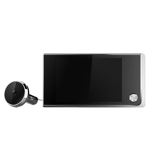 Hidden Electronic Door Eye Smart WiFi Surveillance Device 1MP HD Night Vision Motion Alert Real Time View Local Storage Secure Household Monitoring,Black