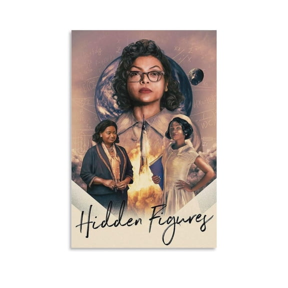 Hidden Figures Biographical Film Poster Art Poster Canvas Painting Decor Wall Print Photo Home Modern Decorative Posters