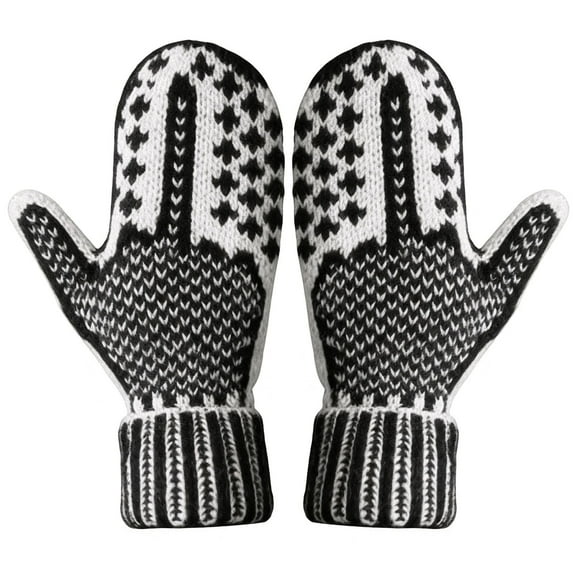 Hidden Finger Knit Mittens for Women and Men, Warm Outdoor Gloves with Soft Skin-Friendly Material for Winter, Driving, and Daily Wear