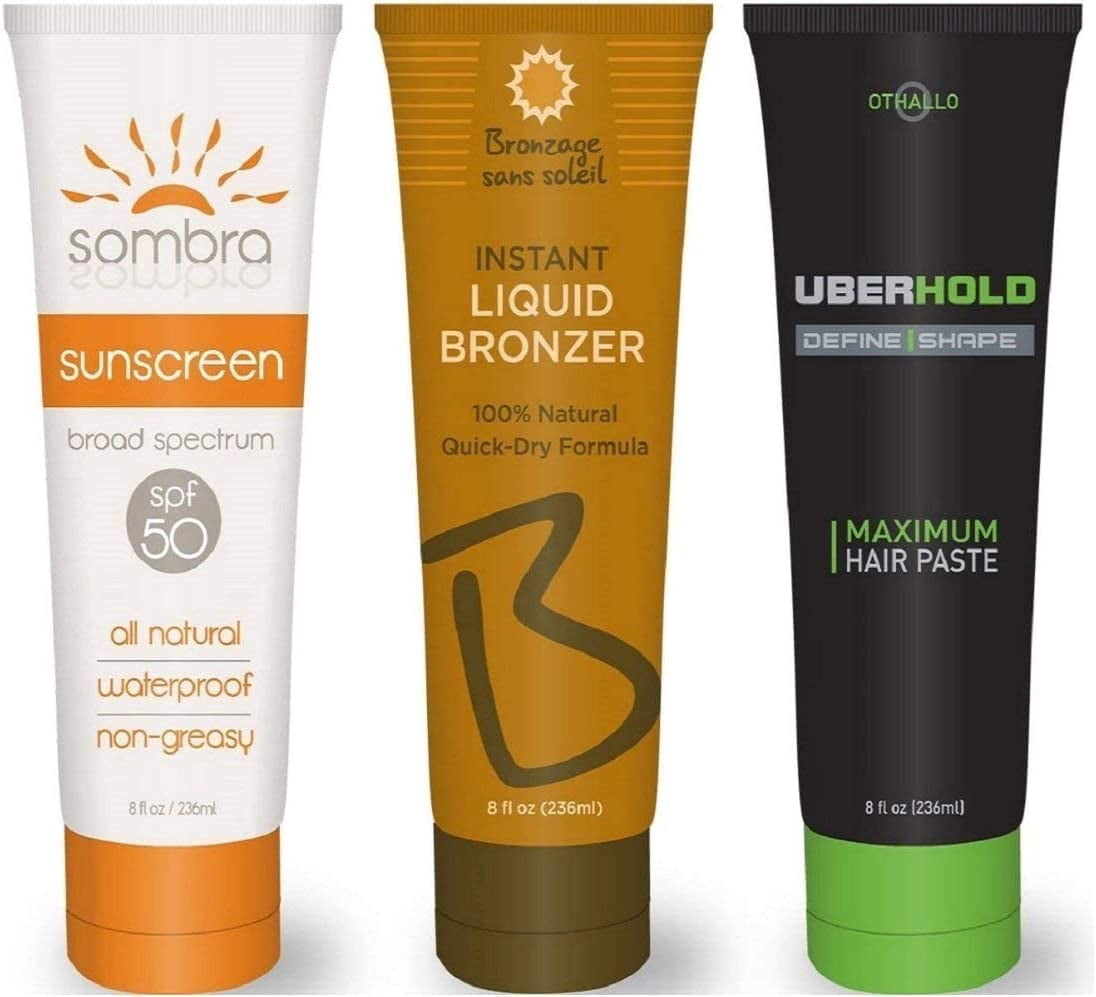 Bottle Girl Sunscreen Flask Set 2x10oz Hidden Alcohol Containers