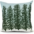 thumbnail image 1 of 16" x 16" Simply Daisy Hidden Forrest Winter Polyester Accent Pillow, Green Qty 1, 1 of 2