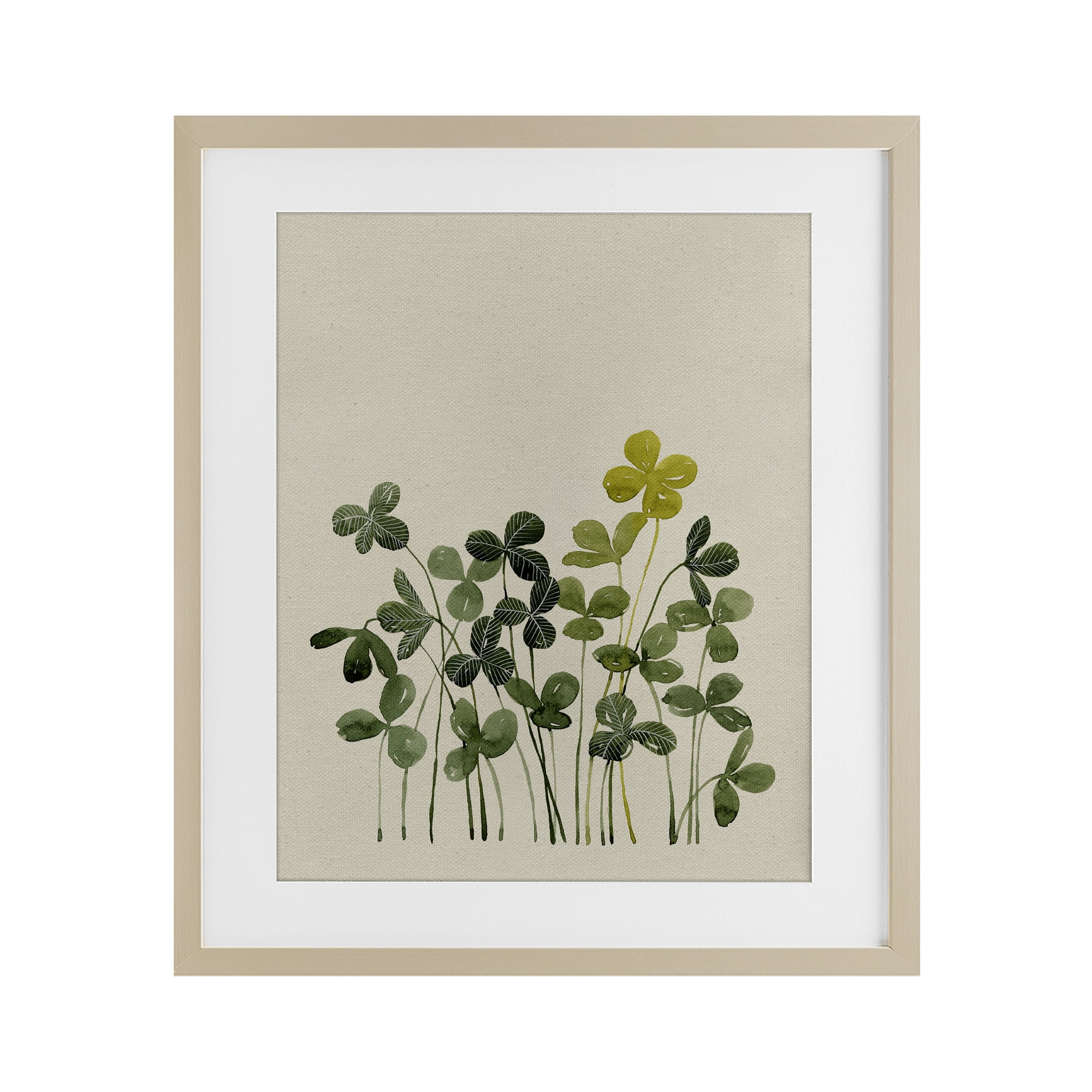Hidden Gems Botanicals Birch Framed Print Under Glass, design by Grace Popp