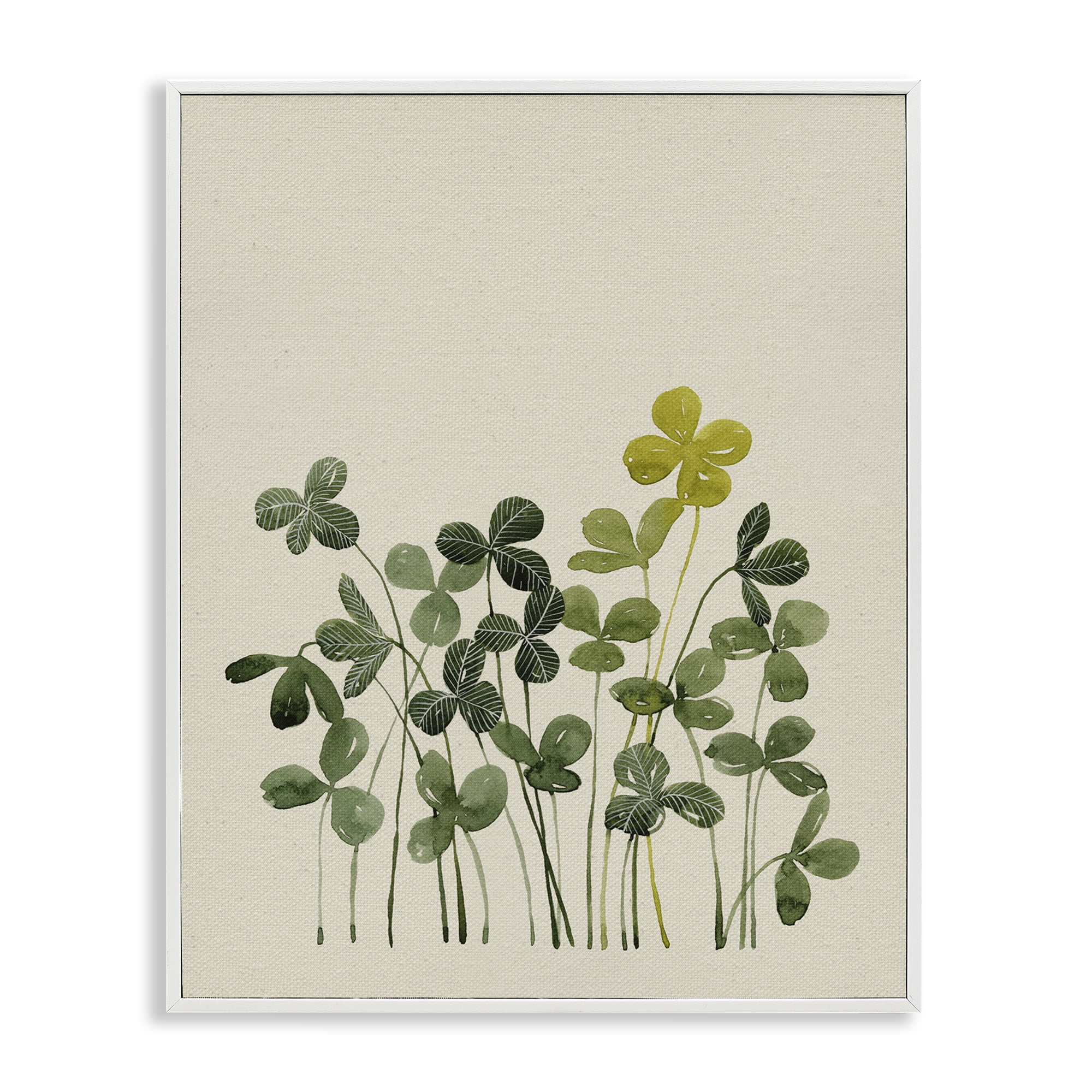 Hidden Gems Botanicals White Framed Giclee Art, design by Grace Popp