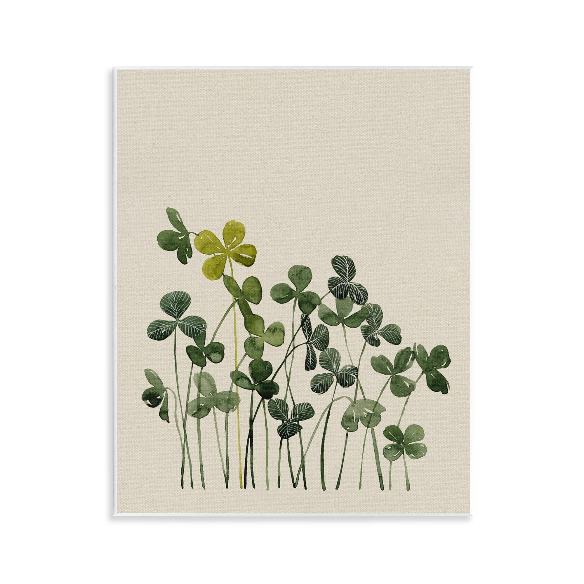 Hidden Gems Clovers Wall Plaque Art, design by Grace Popp