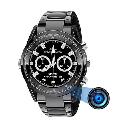 Hidden HD 1080P Camera Spy Watch / Voice and Video Recorder with Night Vision