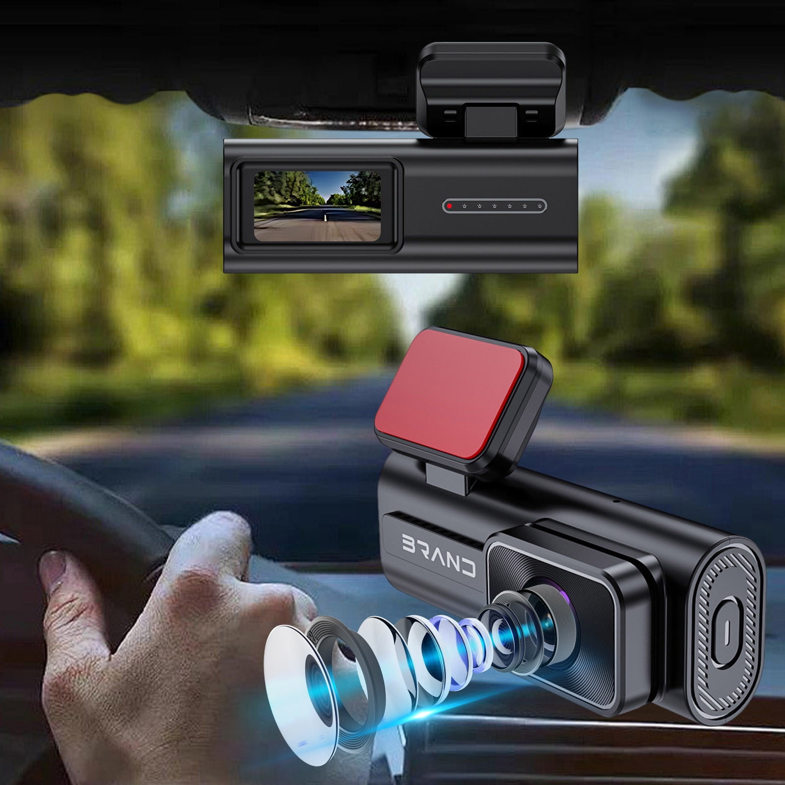 Hidden HD 1080P Event Data Recorder Wifi Dashcam 24hour Parking
