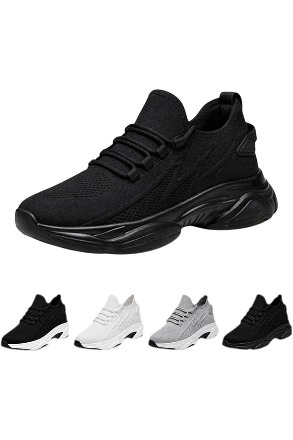 Hidden Height Increase Sneakers, 4 Inch Elevator Shoes with Breathable Mesh Upper for Men & Women