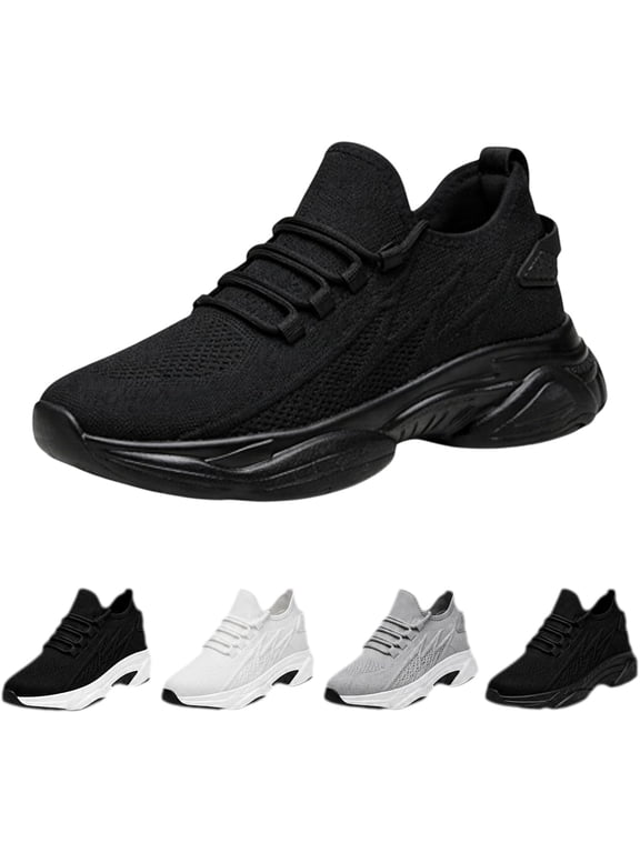 Hidden Height Increase Sneakers, 4 Inch Elevator Shoes with Breathable Mesh Upper for Men & Women