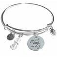 thumbnail image 1 of Hidden Hollow Beads Bangle Expandable Bracelet, Message Charm, Women's Bracelet. Meaningful Sayings, Comes in A Gift Box. (Good Vibes Only), 1 of 5