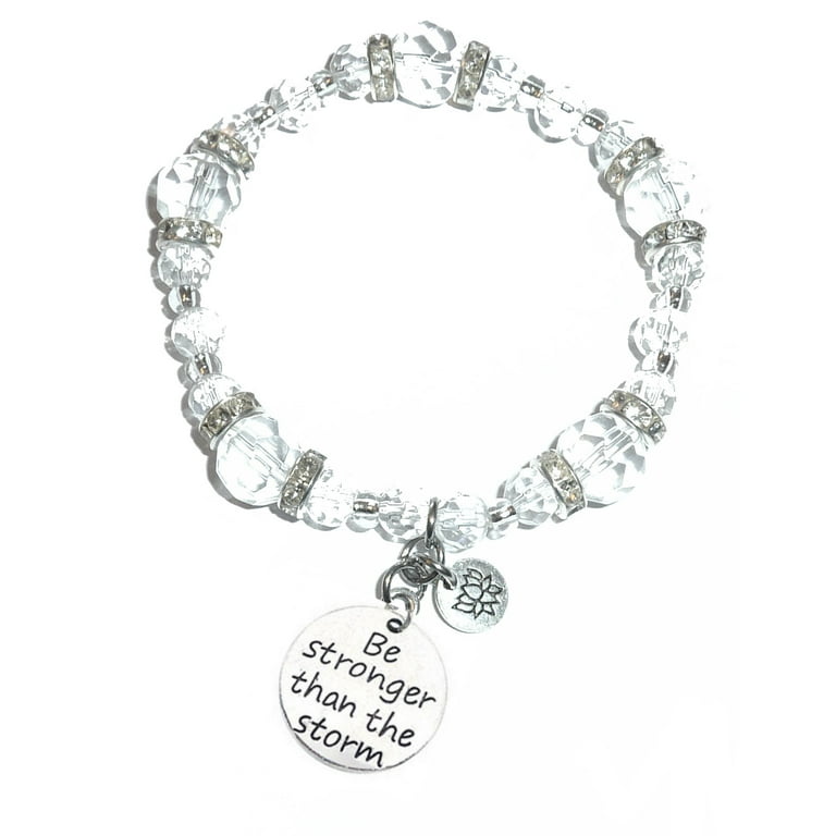 Hidden Hollow Beads Be Stronger Than The Storm Charm Bracelet