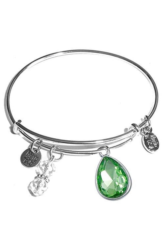 Birthstone Bangle Bracelet - August