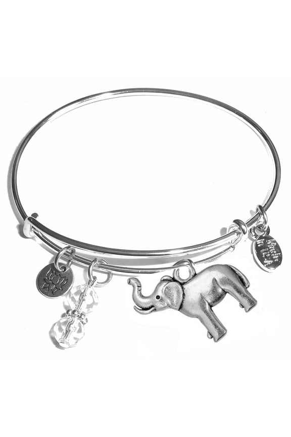 Expandable Charm Bangle Bracelets – Elephant Charm Bracelet